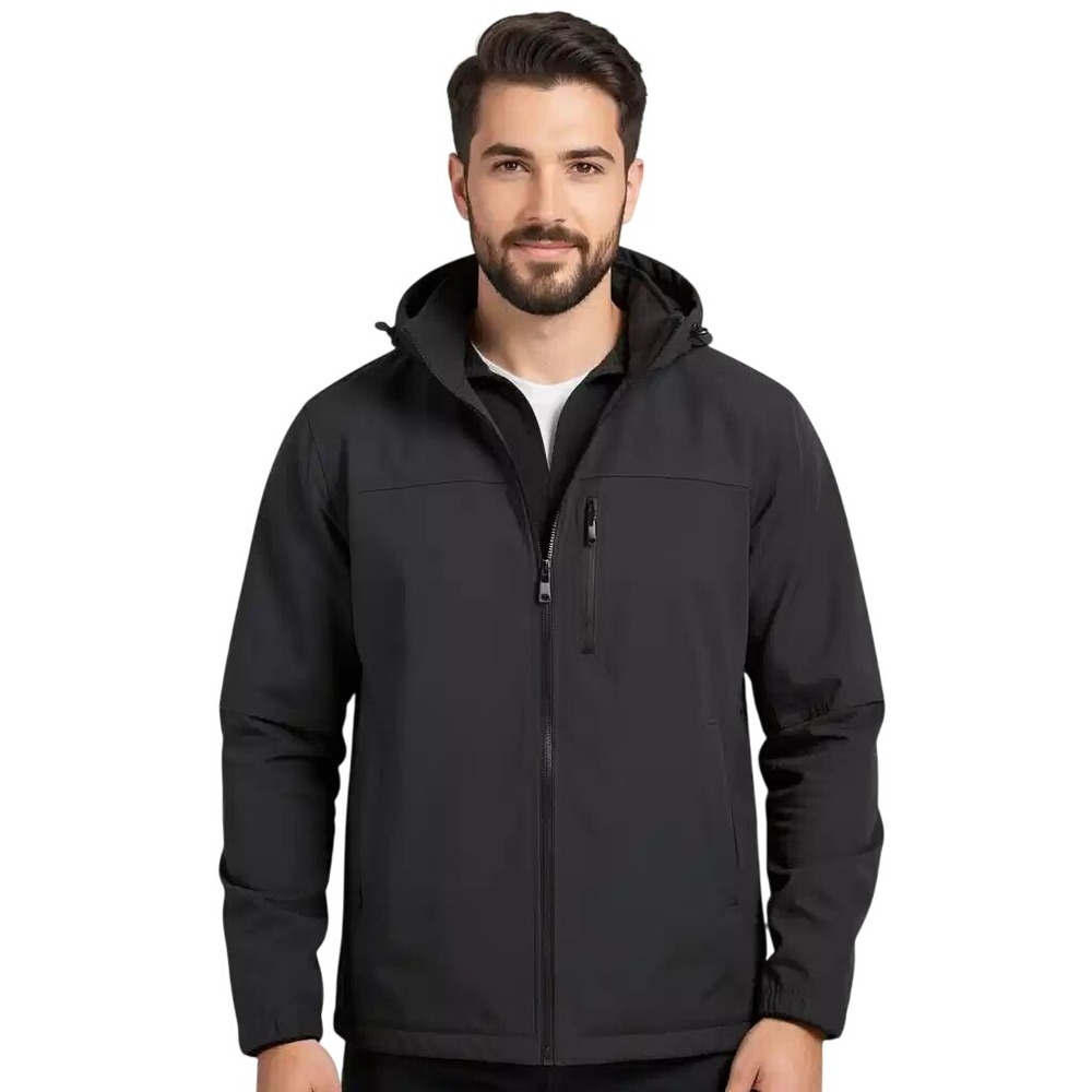 Calvin Klein $250 Mens Infinite Stretch Hooded Softshell Jacket Black XL NWT